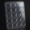 Lot de 10 butoirs de table en verre souple transparent de qualité supérieure, antidérapants et anti-rayures pour table en verre, ronds et carrés (25 mmx2 mm, 20 pièces)