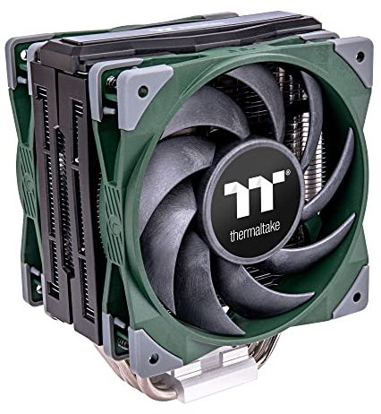 Thermaltake CL-P075-AL12RG-A système de refroidissement d’ordinateur Processeur Ventilateur 12 cm Vert 1 pièce(s)
