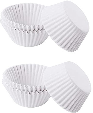 100pcs White Cupcake Cases Paper Baking Cups, White Muffin Cases for Baking-Muffin & Cupcake Liners Wrappers Cases, Cupcake Decorations Supplies for Holiday,Boys Girls Birthday,Wedding,Hen Party