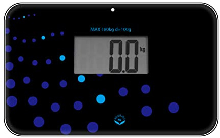NewlineNY Auto Step On Super Mini Travel Bathroom Scale, 5.25 x 8.5 SBB0638SMTW (Trendy Wave)