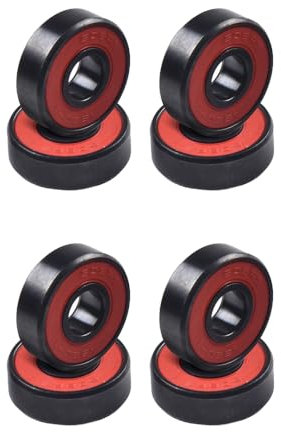 HpLive 8 Stück Keramik Skate Kugellager, 608RS Kugellager für Skate, Skateboard Kugellager Longboard Kugellager Roller Skate Kugellager 8mm x 22mm x 7mm