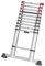 Teleskopleiter Hailo Aluminium, 11 Sprossen, Höhe 3,2 m