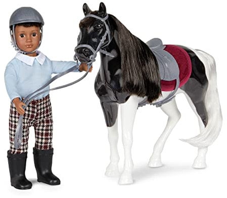 Lori - Landon & Luna - Mini Junge Puppe & Spielzeugpferd - Set mit Kleidung, Tier und Zubehör - Spielset für Kinder - 3 Jahre +