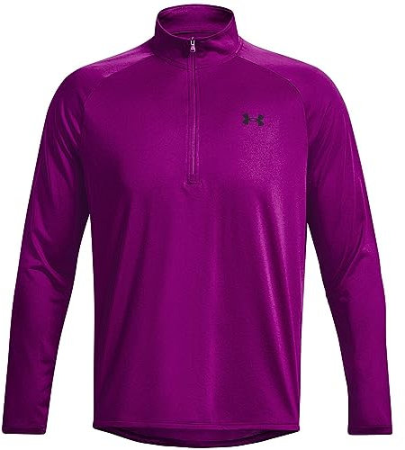 Under Armour Mens Tech Half Zip Top Mystic Magenta L