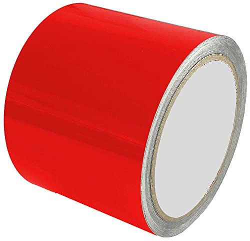 INDIGOS UG - Zierstreifen 10m x 8cm - dunkelrot glänzend - Auto Motorrad Boot Modellbau - Dekorstreifen Seitenstreifen Klebestreifen - Tuning - Car Wrapping Autofolie Zierleisten