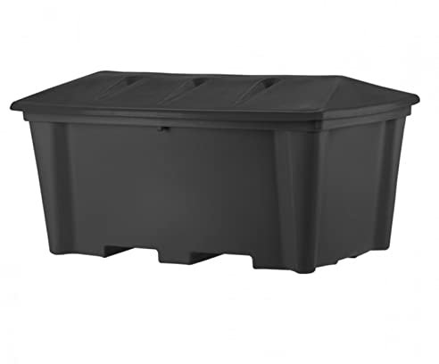 Streugutbehälter 500 Liter anthrazit - Streusalzbehälter bzw. Streubox für Streugut wie Salz, Splitt und Granulat. Kann auch nach dem Winter auch als Lagerbox benutzt werden