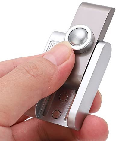 Click Stress Relief Push Slider, ADHS Push Slider Toy Camera Shaped, Metal Push Slider Fidget Clicker Toys für Erwachsene, für Freunde und Familie