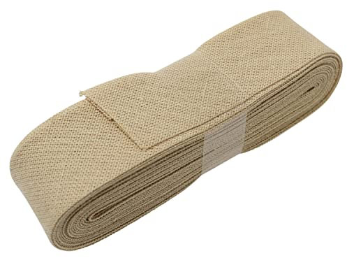 3 Meter Schrägband 20mm Breite in Unifarben - Biasband - zum Einfassen oder Verzieren von T-Shirts, Tischdecken, Deko und vieles mehr - beige (05)