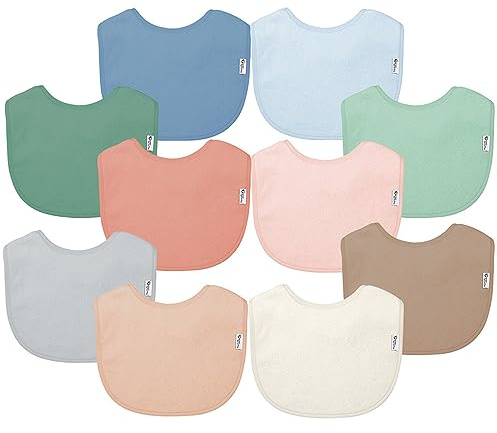 green sprouts - Stay-dry everyday bibs (10 pack) - Rose (3-12 months)