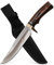 Krollmann by GER-SABER Jagdmesser festehende Clip-Point-Klinge inkl. Gürtelholster 31cm Einhandmesser - Outdoor Messer für jedes Abenteuer, Survival Bowiemesser für Camping, Jagd, Wandern (SA39)