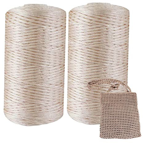 Handgestricktes leichtes Körpergarn | 2 Stück Strickmaterial Strandtasche Garn Sommer Sonnenhut Garn Häkelgarn,DIY Weben Häkelgarn Handytaschen und Autokissen Ecoticfate