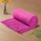 Vonty Strickdecke mit Quasten, Fransen, 152,4 x 203,2 cm, superweiche Strick-Überwurfdecke, Bauernhaus, dekorative, leichte Decke für Couch, Sofa, Bett, Hot Pink