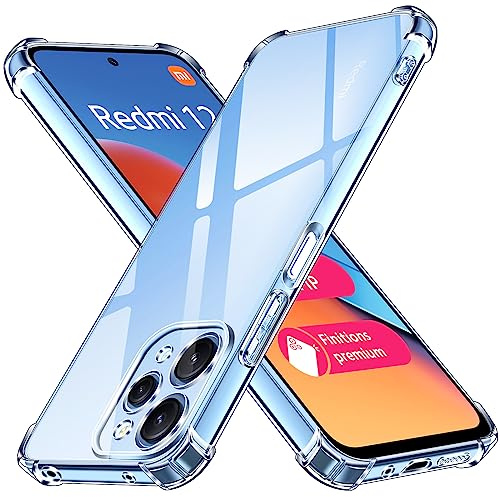 ivoler Coque pour Xiaomi Redmi 12 4G (Pas pour Redmi 12 5G), Ultra Transparent Étui de Protection en Silicone Antichoc avec Coins Renforcés, Clair Mince Souple TPU Bumper Housse