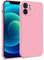 MyGadget Hülle kompatibel mit iPhone 12 - Zweilagige Handyhülle mit Kameraschutz - Cover mit Innenfutter & Silikon außen - Rosa