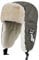 Clakllie Herren Fliegermütze Pilotenmütze Winter Trapper Bomber Mütze Hüte Fellmütze Pelzmütze Wintermütze Frauen Leder Ushanka Russland Russen Hut mit Ohrenklappe Schneekappen Trappermütze Urban Gray