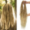 Noverlife 60cm 10 Strähnen Ombre Schwabbelig Handgemachte Synthetische Dreadlocks, Lange Doppelendige Extensions Dünne 0.6 cm Locs Geflochtene Haare, Leichte Dreads Reggae Haare Hip-Hop Hippie Stil