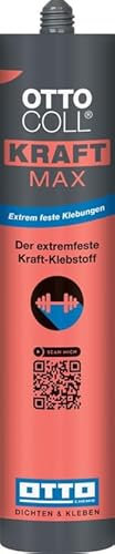 OTTOCOLL KRAFTMAX der extremfeste Kraft-Klebstoff 310ml C1038 beige - Extrem feste Klebung - Sehr schnelle Aushärtung - Aufschäumend & Geruchsarm