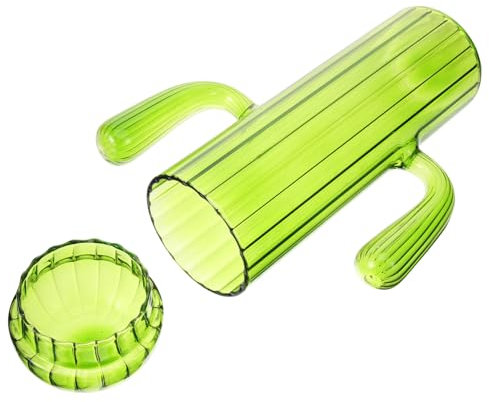 DECHOUS Barattolo Per La Conservazione Dei Cactus Contenitore Di Vetro Buffet Di Caramelle Barattoli Con Coperchio Ermetico Barattoli Di Vetro Con Coperchio Zuccheriera Caffè Bicchiere