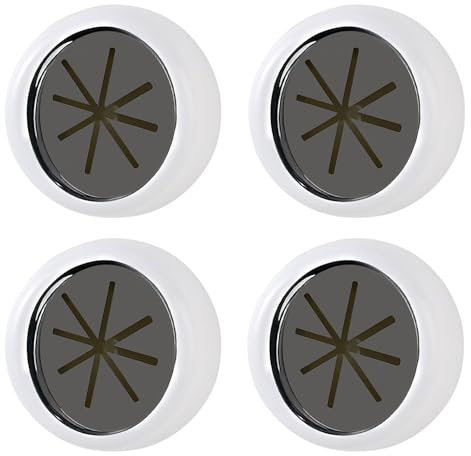 ZEACCT 4 Stück Selbstklebender Geschirrtuchhalter, Runder Küchenhandtuchhalter, Selbstklebende Geschirrtuchhalter, Handtuchklemme, für Badezimmer, Küche und Zuhause, Ohne Bohren