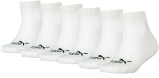PUMA KIDS Quarter Socken Sneaker Gr. 27-38 für Mädchen und Jungen 6 Paar