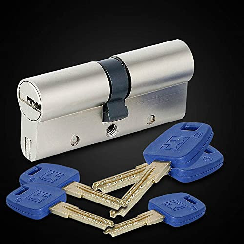 Schließzylinder Standard-Universal-Kupfer-Lock-Kernzylinder-Sicherheitstür-Gatter-Indoor-Lock-Kern GP + -Serie B 60-95mm 30 / 30mm-30 / 65mm 563 (Color : 80(30knob 50MM))