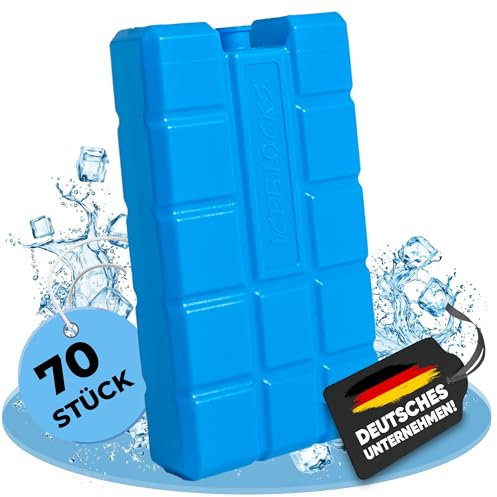 NEMT 2/4/6/8/10/12/24/35/70er Set Kühlakkus je 400ml für Kühlbox Kühltasche Kühltragetasche Kühlakku Kühlpads Kühlpack (70)