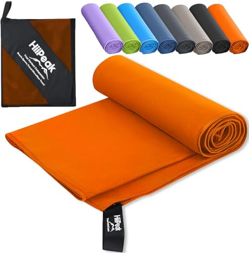 HiiPeak Mikrofaser Handtuch Kompakt und Leicht Microfaser Handtücher Fitness Schnelltrocknend microfaser Badetuch Saugfähiges Sporthandtuch Fitnessstudio Schwimm und Gym Handtuch