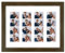 Golden State Art Bilderrahmen, 21,6 x 27,9 cm, mit weißer Matte für 4 Filmstreifen, Massivholz mit gehärtetem Glas, Dunkelbraun, 1 Stück