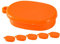 ifundom 6st Simulierte Mini-Lunchbox Puppenhausdekoration Landschaftsschmuck DIY Hintergrundversorgung Schaufenster Requisit Miniatur-hausbausatz Orange Plastik