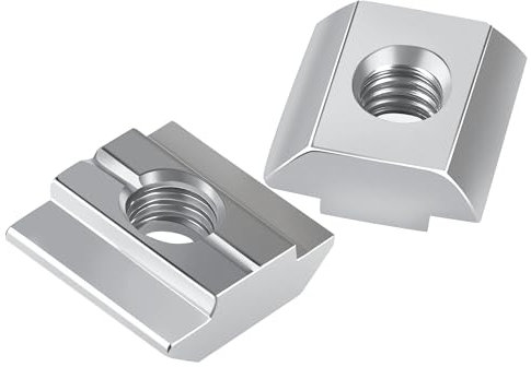 36 Stück Nutensteine Nut 8 - Typ B,Nutensteine M6 30 x 30 T-Nutensteine Schiebemuttern T-Nut Kohlenstoffstahl Set für Aluminiumprofil-Extrusionsschlitz 30-Serie