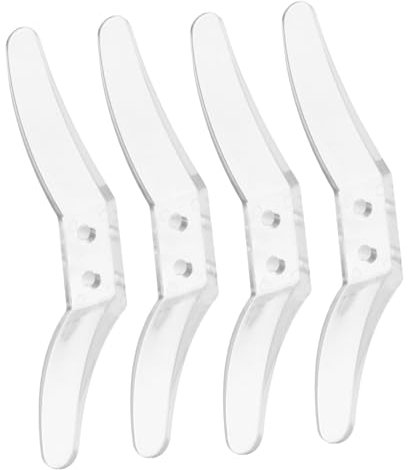 Garneck Ganci Fermo Per Tende a Rullo, Ganci Di Posizionamento Per Tende, Clip Di Fissaggio Per Tapparelle Senza Forare, 4 Pezzi, Design Compatto Superficie Liscia