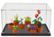 HCAEIOFJ Clear Acrylic Display Case for Lego Icons 10329 Applicable for Botanical Collection Tiny Plants Designed Display Box Gift(Display Case Only) (Black Bottom)