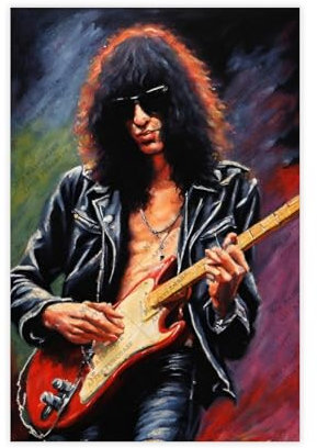 ZYGNBHL Rocker Joey_Ramone (1) Poster, Büro, Schlafzimmer, Zimmer, Ästhetik, 20 x 30 cm