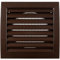 Vent Systems 100 mm / 4 pollici marrone plastica Vent Cover - durevole Louvered parete griglia di scarico con built-in Mesh Screen - Presa HVAC per bagno, cucina, garage, casa miglioramento - uso