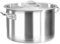 Olla de acero inoxidable de 24 litros con tapa, olla lista para usar para gas, eléctrica, inducción, apta para horno, antiadherente, ligera, fácil de limpiar, excelente distribución del calor