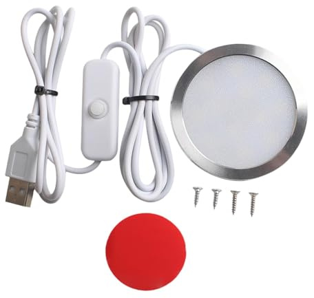 Harilla LED Lampenbausatz LED Nachtlicht Beleuchtung Bausatz Tischleuchte Schreibtischlampe aus PP Material mit Montageschrauben für Schlafzimmer Wohnzimmer
