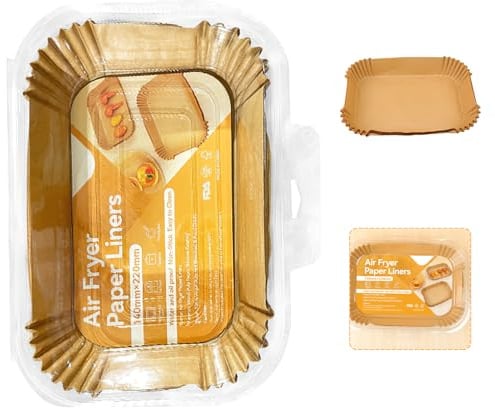 La Llareta 125 Stück Kastenform-Einlagen, 2lb Ungebleichte Brotbackform Papiere, Antihaft & Fettabweisend Backpapier, Hitzebeständig bis 230°, für Ofen, Mikrowelle & Heißluftfritteuse