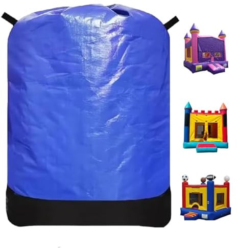 Bounce House Storage Bag, Heavy Duty Water-Resistant Inflatable Storage Bag with Drawstring, Blue,Flat 39 x 47