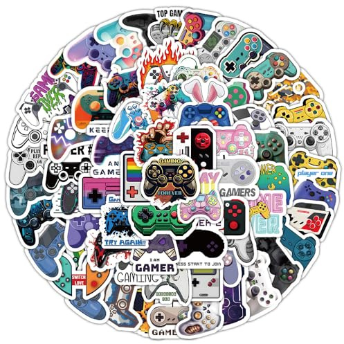 Spiel Hand Aufkleber für Jugendliche Erwachsene 100 Stück Spiele Aesthetics Vinyl Sticker Set Auto Motorräder Fahrrad Skateboard Snowboard Gepäck Laptop Koffer Helm Motorrad Computer