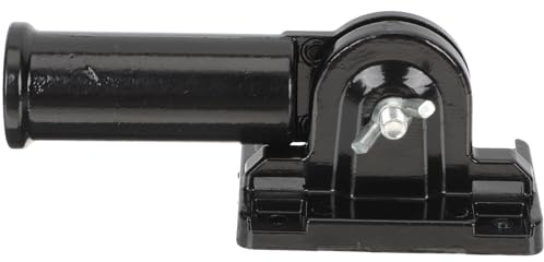 SEWACC Support de Mât de Drapeau en Alliage d'Aluminium Réglable à 180° Noir pour Extérieur Base Murale Adaptée aux Hampe Drapeau