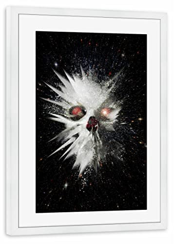artboxONE Poster mit Rahmen weiß 30x20 cm Big Bang von Ali GÜLEÇ - gerahmtes Poster