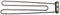 Sammic - Radiador para lavavajillas SL-290B, SL-350B, SL-550B, SL-550BP (2500 W, 230 V, 390 x 95 x 29 mm)
