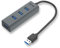 i-tec USB 3.0 Metal 4-Port USB HUB mit LED-Kontrollleuchte für Notebook, Tablet oder PC