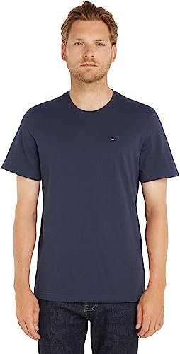 Tommy Jeans Herren Tjm Xslim Jersey Tee Dm0dm04411 Langarmhemd, Blau (Black Iris), XS EU