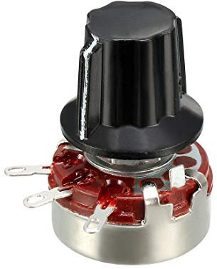 Sourcing Map Potentiometer mit Drehknöpfen, 470K