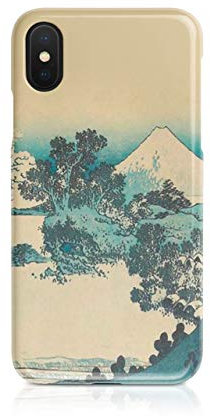 Tirita Hard Phone Case Cover Compatible with iPhone 11 Pro Japanese Art Hokusai Shichirigahama in Sagami Province