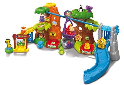 VTech- Maxi Parcours DE LA Jungle TUT ANIMO Univers, 80-504675, Multicolore - Version FR