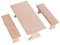 1/12 Puppenhaus Miniatur Holzmöbel Tischbank Modell Set Zubehör Mit 2 Bönken (Tischbank)(Table Bench)