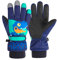 TRIWONDER Ski Handschuhe für Kinder, Kinder Skihandschuhe, Warme und Winddichte Winterhandschuhe mit Klettverschluss für Junge und Mädchen Outdoor Sport (Dunkelblau, S (4-6 Jahre alt))