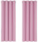 Deconovo Gardinen Blickdicht Vorhang Schlafzimmer Ösen Vorhänge Blickdicht, 214x117cm(HöhexBreite), Rosa, 2er Set